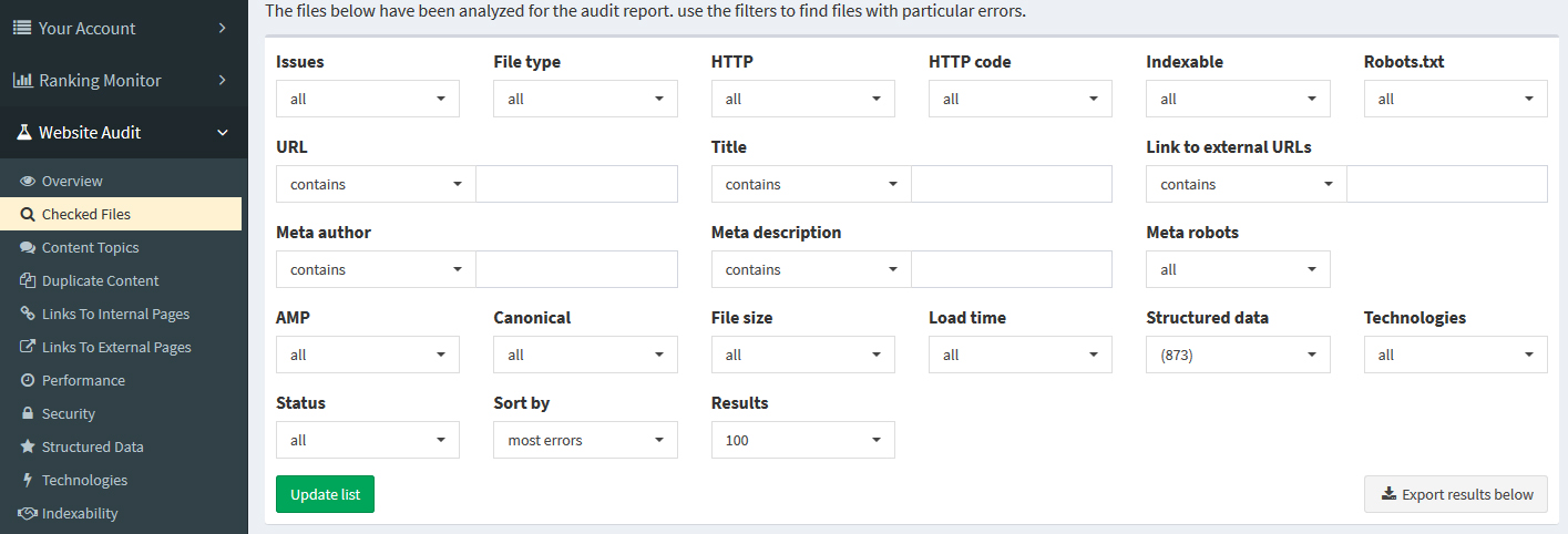 Site Audit