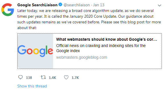 Google’s SearchLiaison