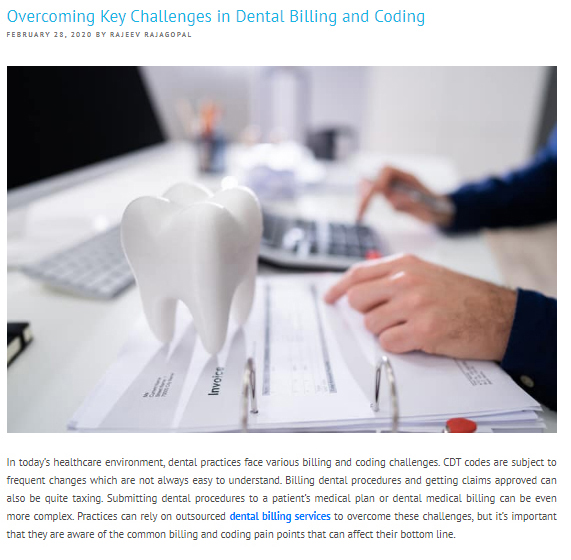 Overcoming The Key Challenges In Dental Billing And Coding