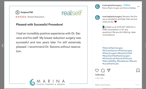 patient testimonials