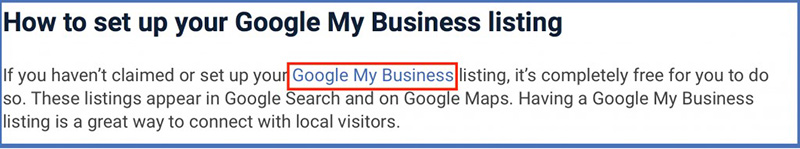 google my business