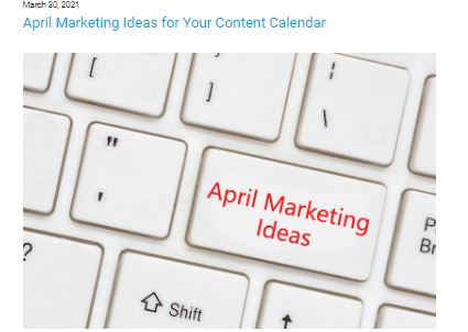 april marketing ideas