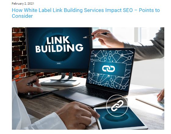 label link building