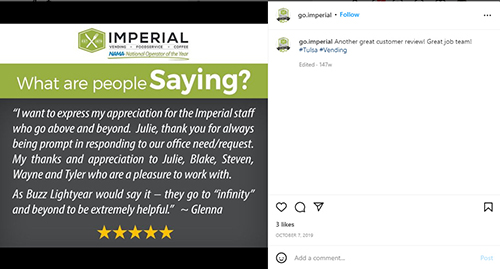 Upload Testimonials on Social Media