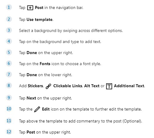 How to Use a Template for Your Post