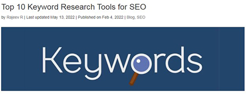 Keyword Research Tools for SEO