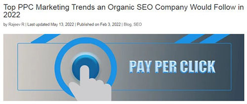 Top PPC Marketing Trends an Organic SEO Company Would Follow in 2022