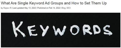 What Are Single Keyword Ad Groups and How to Set Them Up