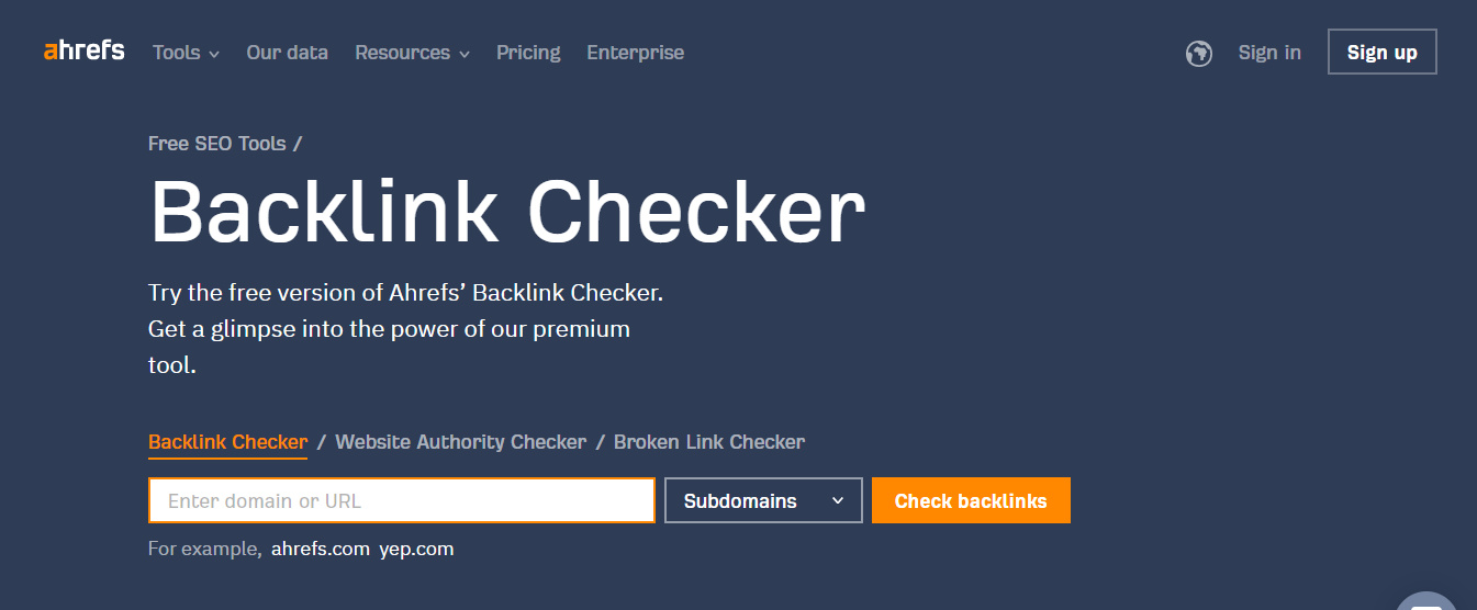 Backlinks Ahrefs
