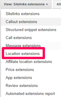 Location extensions