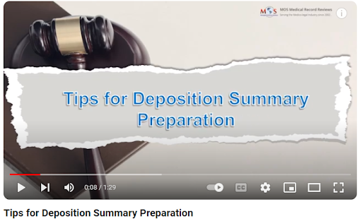 Tips for Deposition Summary Preparation