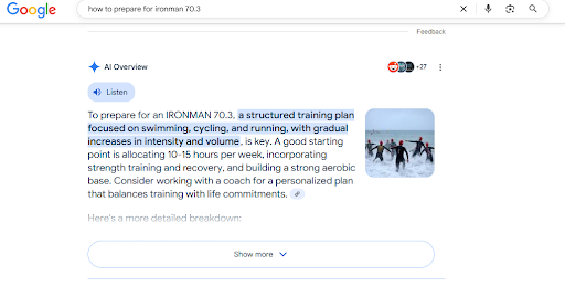 Overview Summarizes the Training Plan