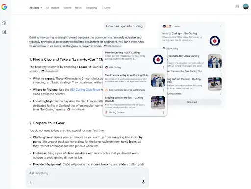 Google AI Powered Search