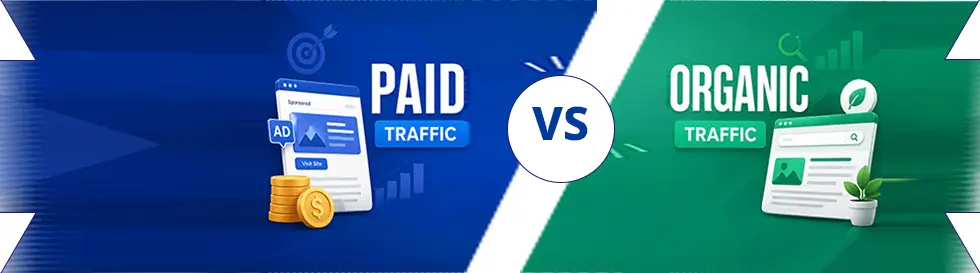Paid vs. Organic Traffic Which Traffic Source Is Right For Your Business Paid vs. Organic Traffic
