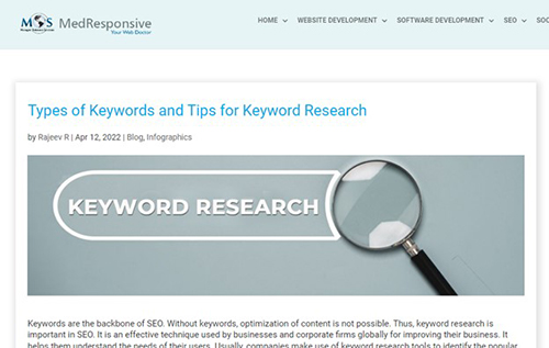 Long Tail Keywords